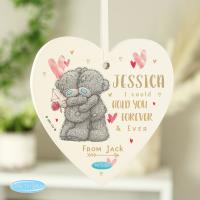 Personalised Hold You Forever Me to You Wooden Heart Decoration Extra Image 2 Preview
